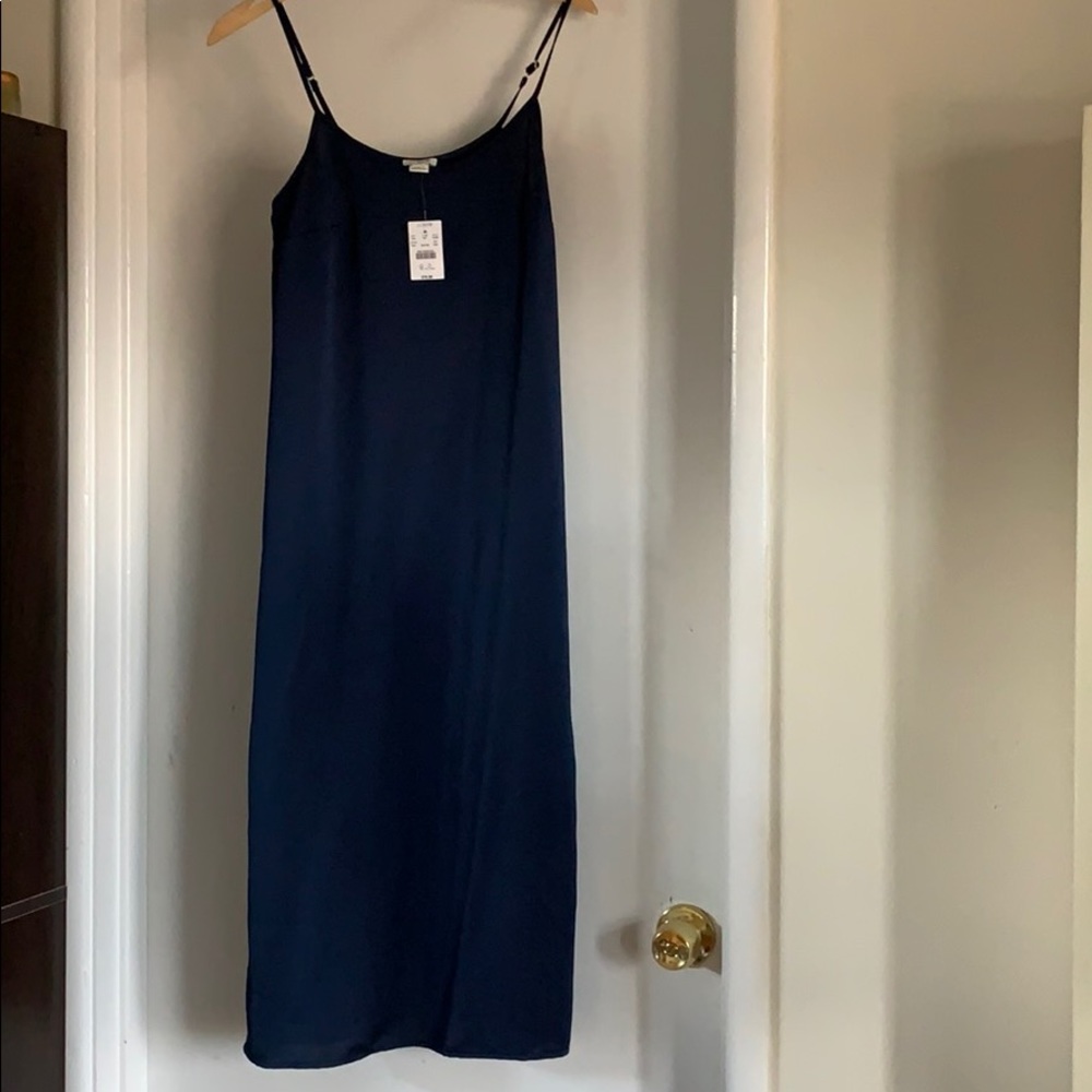 J Crew Factory navy slip dress - Picture 5 of 6